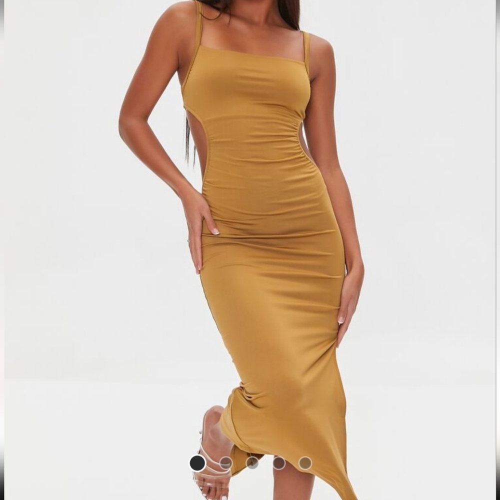Laceback bodycon dress